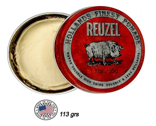 Pomada Red Reuzel 113g Cera Capilar Barberia Barbero