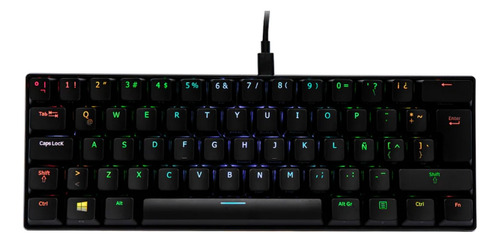 Teclado Mecanico Gamer Vsg Mintaka Negro Rgb 60% - E11