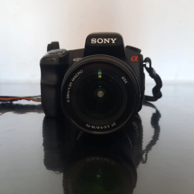 Camera Digital Sony Alpha Dslr A100 Completa Com Caixa | Mercado Livre