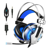 Audífonos Gamer Profesional Eksa E800 //pc Ps4 Ps5 Xbox Nsw Color Azul