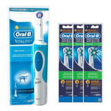 Escova Elétrica Oral-b Vitality D12 110v + 3 Refil Cross Act