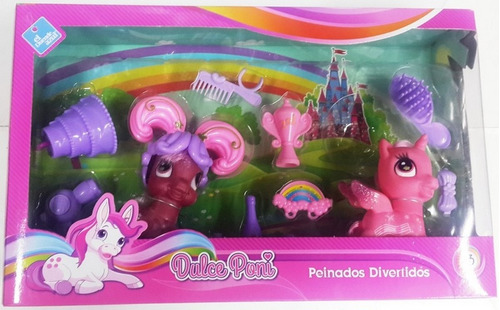 Dulce Poni Unicornio X2 Peinados Divertidos Ar1 6508 Ellobo