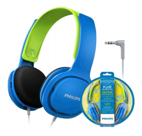 Audífonos Para Niños Kids Headband Philips 8837 Azul
