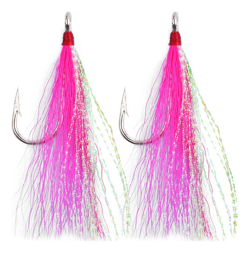 Bucktail Teasers Anzuelos De Pesca De Agua Salada Señuelos D