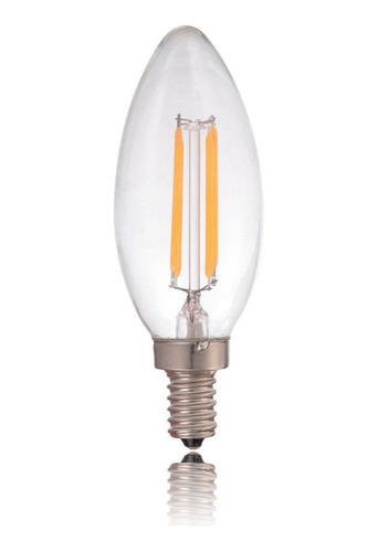 Bombillo Led 4w Tipo Edison Vintage Vela E12 Luz Calida 110v