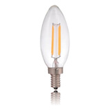 Bombillo Led 4w Tipo Edison Vintage Vela E12 Luz Calida 110v