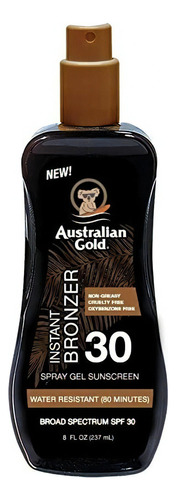 Australian Gold Protector Solar Spf 30 Spray Gel Bronzer