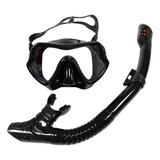 Set De Snorkel Profesional De Verano Negro Negro Negro Negro