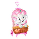 Mochila 3d De Rodinhas Infantil - Disney - Gata Marie - Max