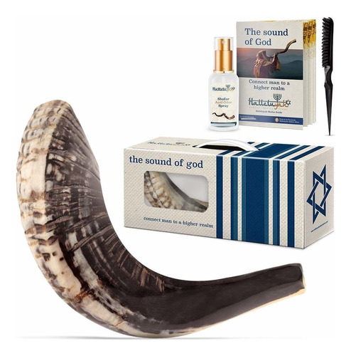 Halleluyah Shofar De Israel Ram Shofar Set: Ram Horn 12.0