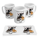 Taza De Ceramica Bulldog Frances Frenchies Best Friends Art