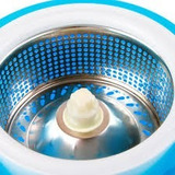 Spin Mop Balde Cesto Inox Centrifuga Giratório 7 Esfregão