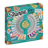 Marcadores Sharpie Vintage Travel Ruleta X 30 Unidades