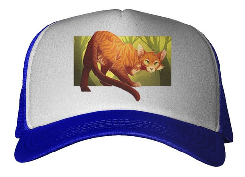 Gorra Gato Atigrado Naranja Ilustracion