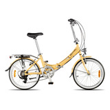 Bicicleta Plegable Aurora Classic R20 Color Beige