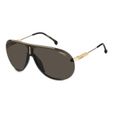 Lentes De Sol Carrera Superchampion 2m22k Negro/gold Unisex Color Black Gold Color De La Lente Gris Color De La Varilla Dorado-negro Color Del Armazón Black Gold Diseño Classic