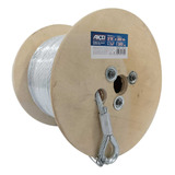 Cable De Acero 7x7 Galvanizado Aksi 130514 3/16 X 300m