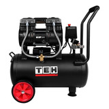 Compresor De Aire Eléctrico Portátil Tehtools Tac24l 24l 2hp 220v 50hz Negro