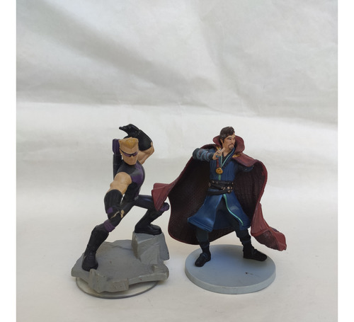 Lote 2 Figuras Hawkeye Dr Strange Disney Infinity Original 