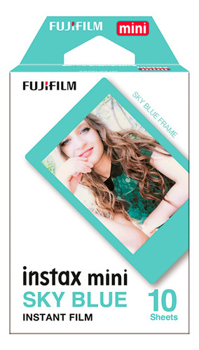 Filmes Instax Mini Sky Blue Com 10 Fotos