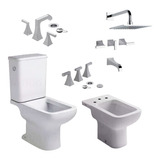 Combo Baño Ferrum Trento Griferia Fv Urbano Mesada L