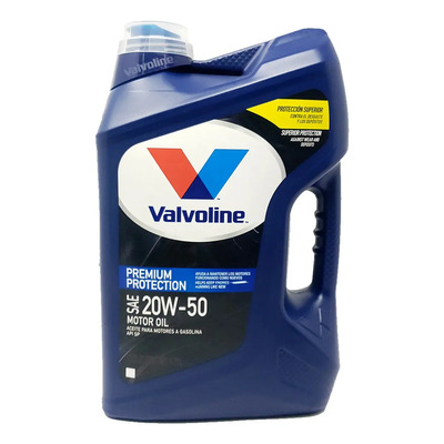 Aceite Motor Valvoline 20w50 Multigrado Premium Protection 4.73 Litros | Envío gratis