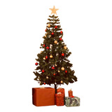 Árvore De Natal Pinheiro Luxo 1,80m 750 Galhos Pés Metal