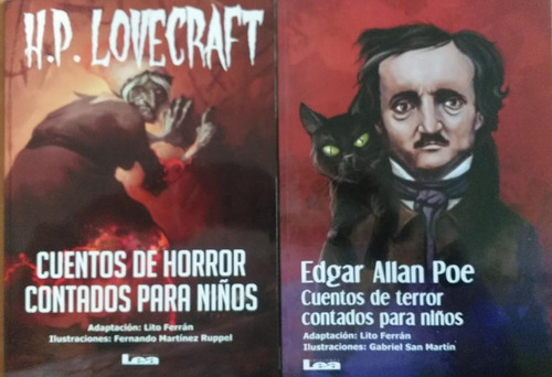 X2 Cuentos De Terror Lovecraft + Poe Para Niños - Lea