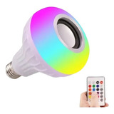 Lampara Led Rgb 7w E27 + Parlante 3w Bluetooth + Control Rem