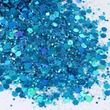 Glitter Flocado Holográfico Make Resina Decoração Unha 60g