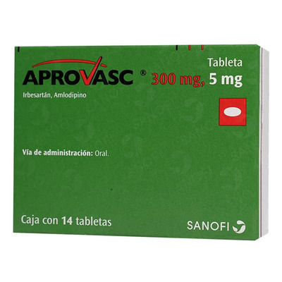 Aprovasc Tabletas 300 Mg\u002F5 Mg, 14 Tabletas | Meses sin interés