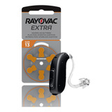 60 Pilas Audifono 13 Rayovac Extra Naranja Audiologia