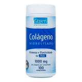 Colágeno Stem 1000mg - 100 Comprimidos Sabor Natural