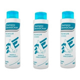 Kit C/3 Un Shampoo Dermoclean Antiqueda 500ml - Provets