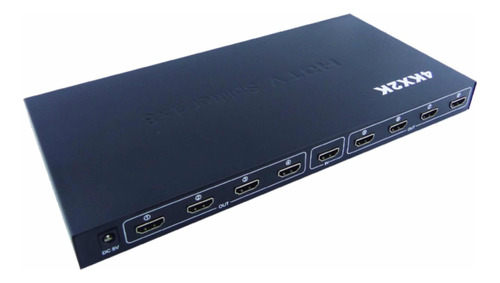 Spliter Hdmi 1 X 8 Salidas Slim Ultra 4k C/ Transformador