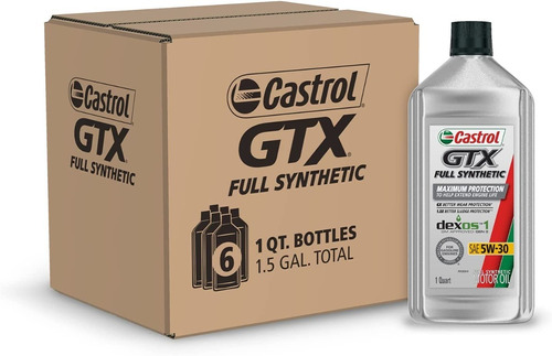 Caja De 6 .946l Castrol Gtx Full Synthetic 5w-30