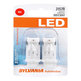 Sylvania - Mini Bombilla Led Roja 3157 - Bombilla Led Brilla