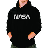 Bonita Sudadera Estampada Gris Reflejante Nasa Grande 