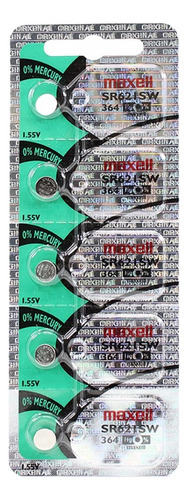 10 Pilas Reloj 1.55v Sr621sw 364 / Maxell