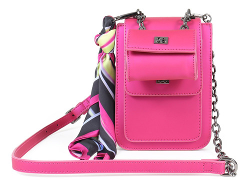 Bolsa Briefcase Para Mujer Cloe Chica Diseño Charol Color Rosa