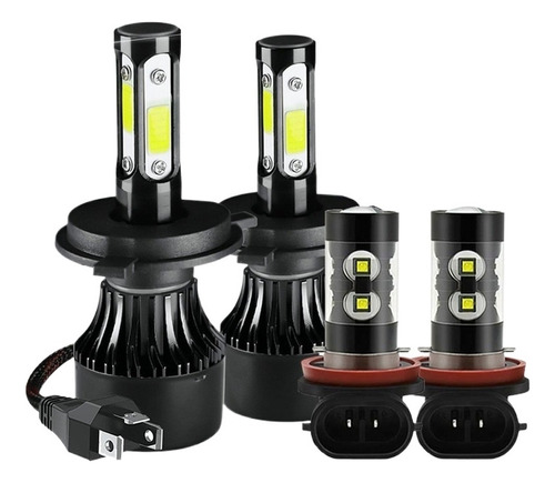 Kit Luces Led H4 H11 Luz Alta/baja/niebla Para Nissan