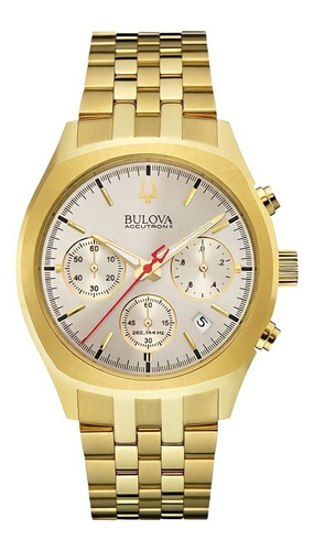 Relógio Bulova 97b150 Accutron Ii Orig Gold