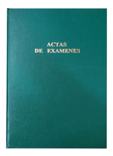 Libro De Actas De Examen Cosido 24 X 35 Cm Promo