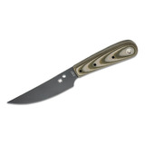 Cuchillo Spyderco Bow River Enterizo Canela Od Verde Funda 