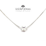 Collar Cristal Cuadrado Swarovski Elements® Veneciana Plata