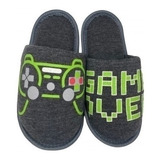 Pantufa Infantil Menino Chinelo De Quarto Quentinha Gamers