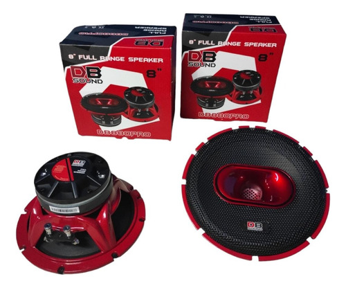 Db Sound Par De Medios Rangos 8pLG Con Driver Db880pro Nuevo