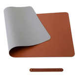 Mousepad Grande 90x40 Caramelo Couro Escritório Cor Marrom