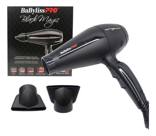 Secador Babyliss Pro Iones Black Magic 2000w