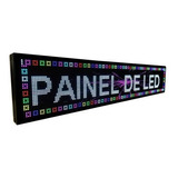 Painel Letreiro Luminoso Led 100x20 Rgb P5 Wi-fi